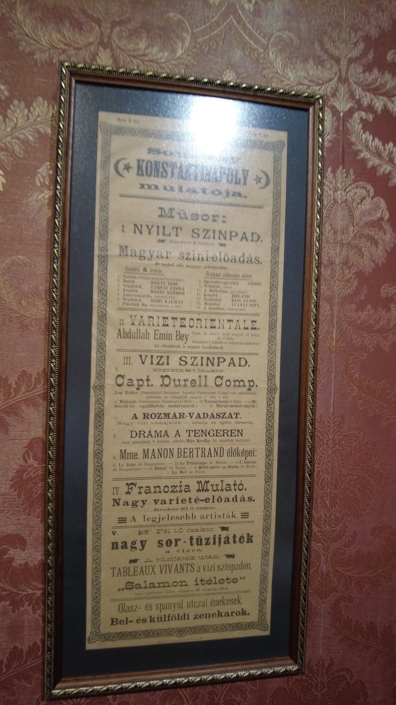 „Konstantinápoly Budapesten” műsorplakátja