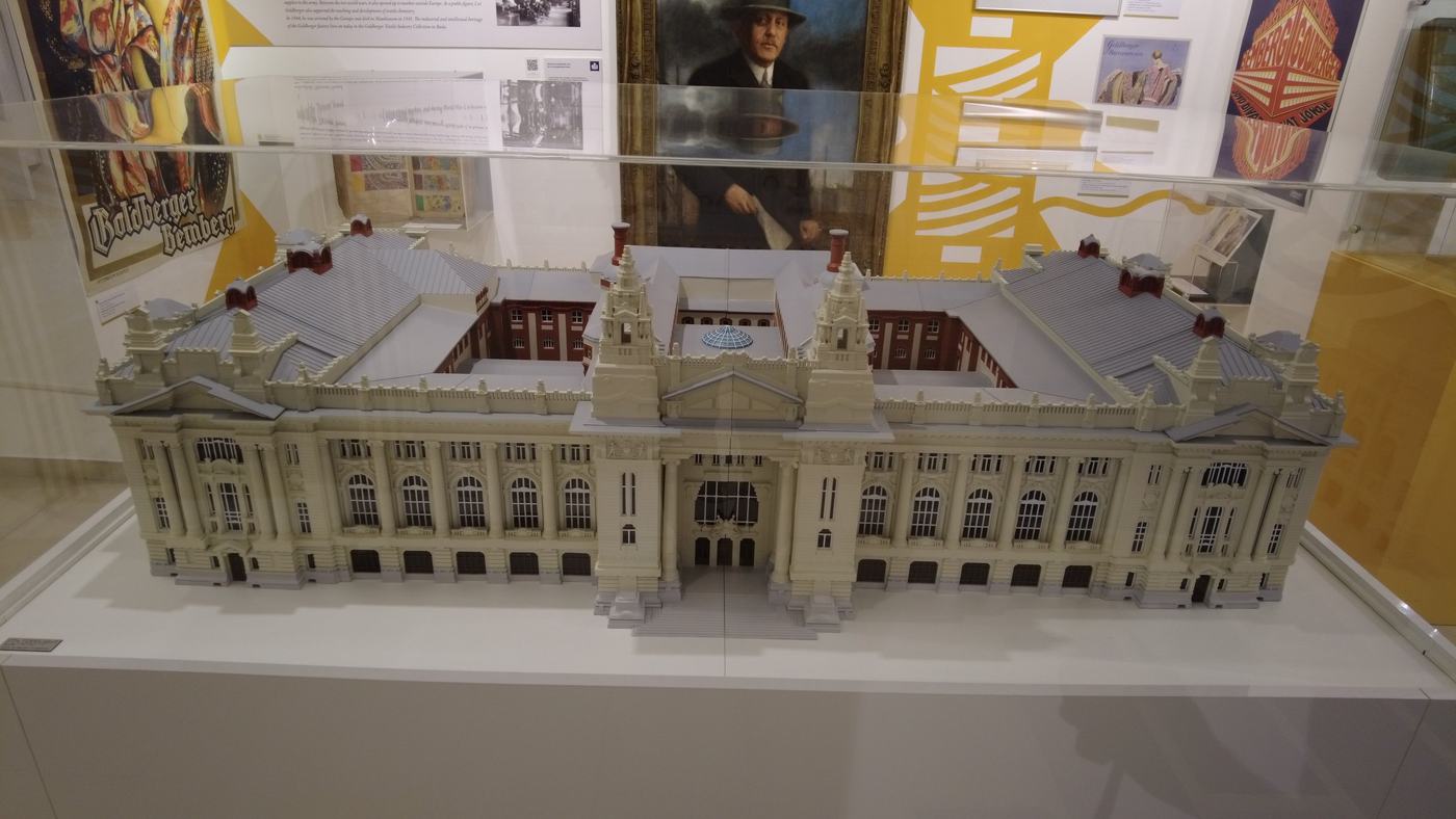 A Tőzsdepalota makettje közelről